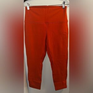 Women’s Lululemon Sz 10 Leggings. Orange. Never worn.